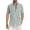 Green, variant on Meichang Men's Striped Linen Shirts Button Down Hawaiian Beach Casual Short Sleeve Button-up Regular Fit Dress Blouses Summer Holiday Shirts for Men