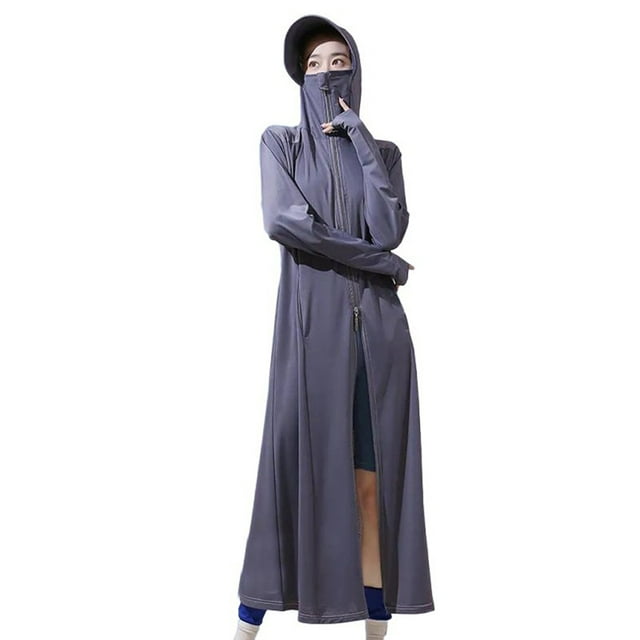 SHIXIAOO Veste Légère Respirante pour Activités Extérieures Cyclisme Randonnée Camping avec Longue Visière et Design à Fermeture Éclair Confortable pour Printemps et Automne Coupe-Vent Légère pour Femmes Imperméable