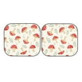 thumbnail image 5 of Lsque Cartoon Flat Mushrooms 2 PCS Windshield Sun Shade | CarFoldable Window Covers | Car Accessories Reflect UV for Universal Cars SUV Truck | Large, 5 of 7