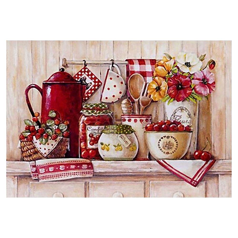 5D Diamond Painting Kits for Adults 16x12Inch,Full Drill Embroidery Rhinestone Cross Stitch Arts Craft Supply for Home Wall Decor April002