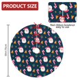 thumbnail image 2 of 30 Inch Christmas Tree Skirt – Velvet Plush Tree Mat, Soft Thickened Polyester with Red Ties, Single-Sided Printing, Available in 30in/36in/48in, Perfect for Holiday Xmas Tree Decoration, 2 of 7