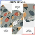 thumbnail image 6 of FORMRS Kids Pajama Pants with Pockets Size 9-10Y Boys Lounge Sleep Bottoms, Gray Acorns Pattern, 6 of 8