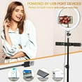 thumbnail image 4 of 10" Ring Light with Stand, Led Light Ring, Selfie Light Ring with 58'' Extendable Tripod Stand for Live Stream/YouTube/Video/Makeup/Photography, Wireless Remote Control, 3 Light Modes &10 Brightness, 4 of 4