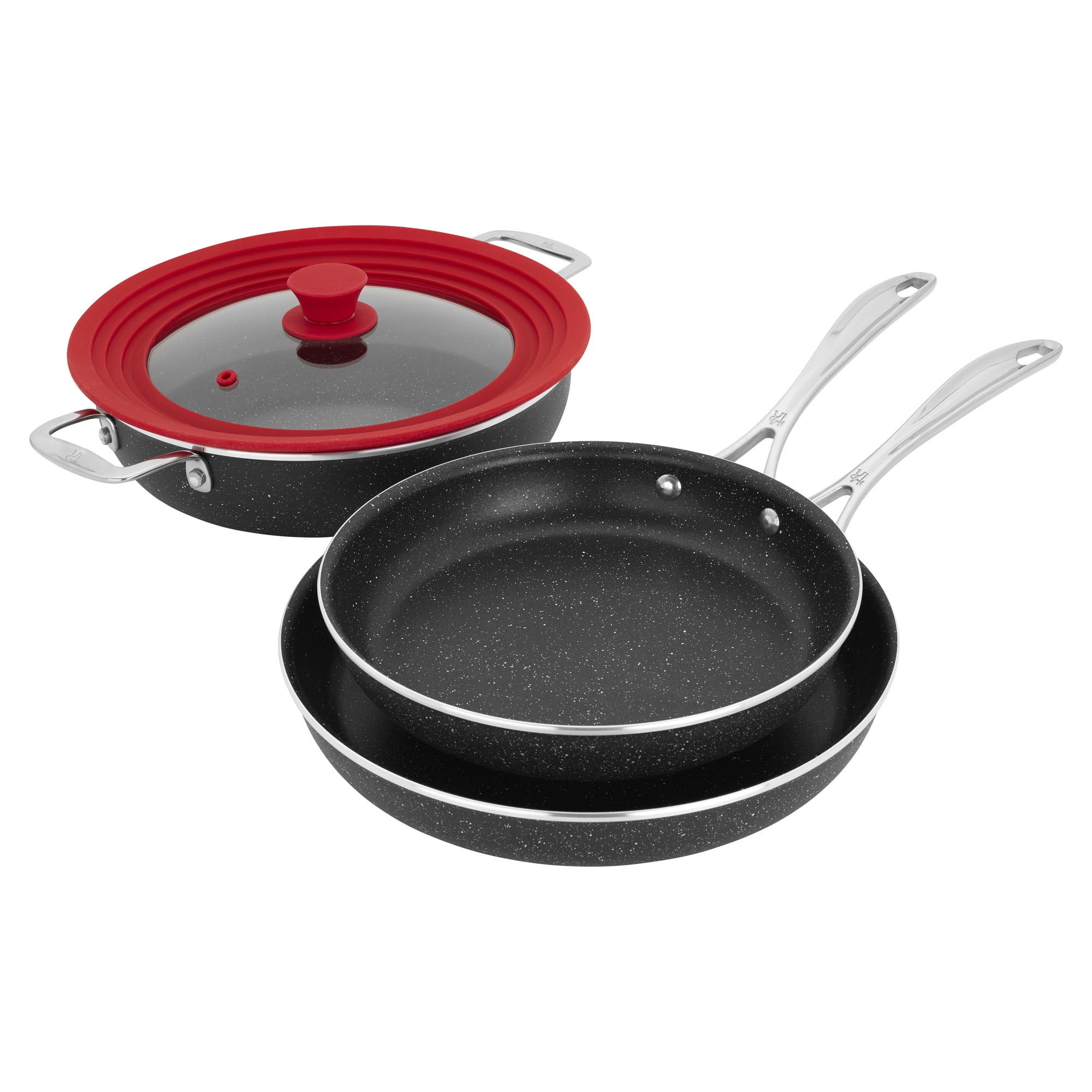 Carote Nonstick Cookware Set Frying Pan Set/Fry Pan Set/,3-Piece,8-Inch 9.5-Inch 