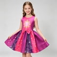 thumbnail image 3 of Halloween Costumes Spider Cosplay Costume, Puffy Two-Tone Tutu Dress Outfit, Dress-Up Apparel for Anime Themed Party Events, Pink Purple, 3 of 5