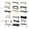 thumbnail image 6 of Dining Room Bench Covers - Upholstered Bench Slipcover Removable Washable Bench Seat - Khaki, 6 of 9