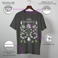 thumbnail image 3 of Men's Beetlejuice Sandworm and Betelgeuse Symmetrical Graphic Tee Charcoal 2X Large, 3 of 10