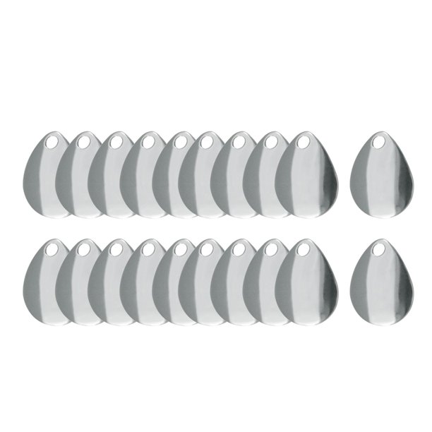 Kit de 20 cuchillas para cucharillas de pesca, accesorios para hacer cebos y piezas de bricolaje. B
