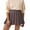 Coffee, variant on MIXUE Womens Skirts Solid Color High Waist Pleated Mini Flared Casual Stylish A Line Summer Skirt Holiday Wear,Brown,M