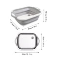 thumbnail image 4 of Tabla de cortar plegable 4 en 1 PP TPR de calidad alimentaria Ahorro de espacio para cocina, camping Lavar, escurrir verduras, frutas, 4 of 8