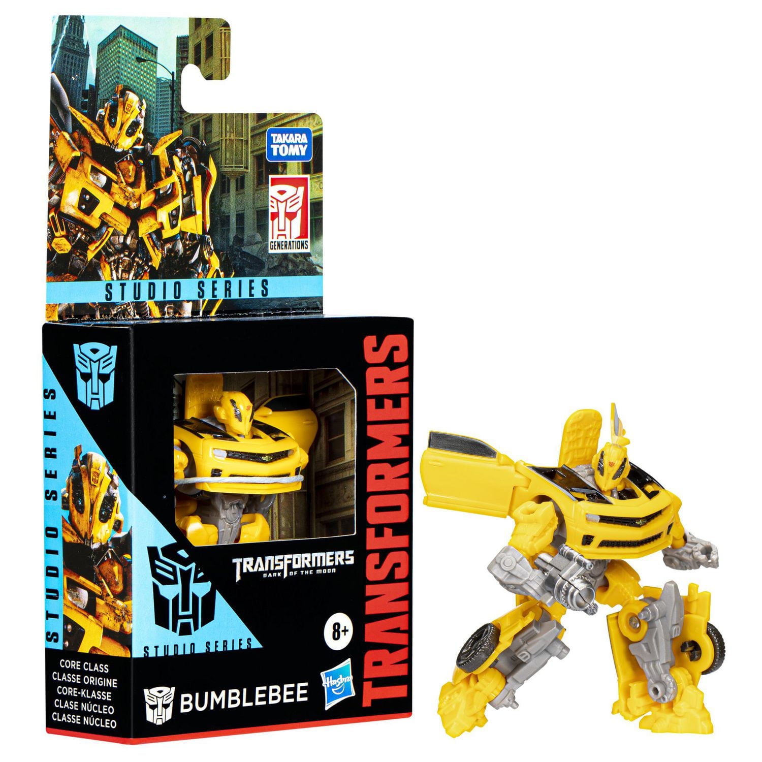 Transformers Generations Studio Series, figurine Bumblebee classe Origine de 8,5 cm, Transformers 3 : La face cachée de la lune, pour filles et garçons, dès 8 ans