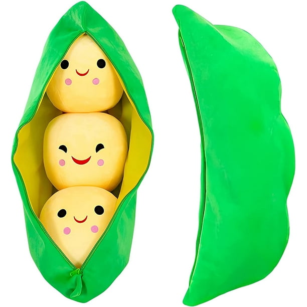 Giant Peas in A Pod Plush Toy Pea Pod Pillow Cute Pea Stuffed Toys