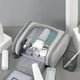 thumbnail image 5 of Neceser organizador de viaje para artículos de aseo, compartimentos separados para líquidos y sólidos, resistente al agua para baño y ducha. Gris claro, 5 of 8