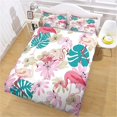 thumbnail image 3 of Duvet Cover And Pillowcase Flamingo - In Microfiber - Digital Print D 135*200 Cm, 3 of 5