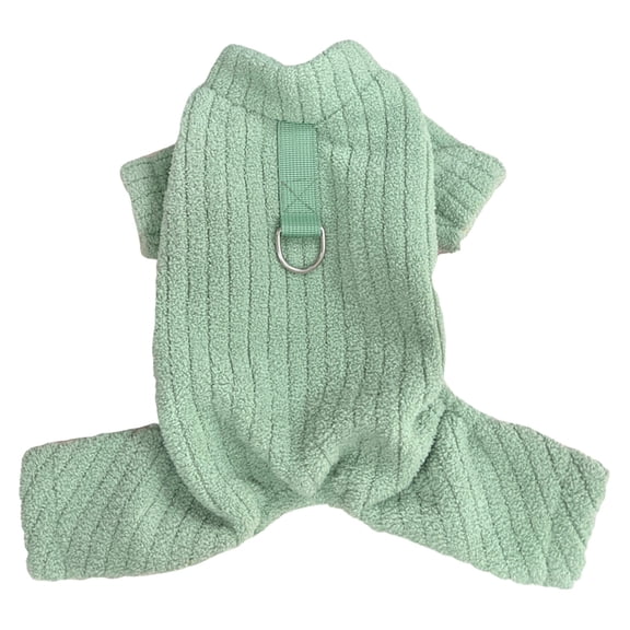 Denbek Sweater for Cats, Pet Sweater for Small Dogs Girl Boy Warm Solid Pullover Coat Autumn Winter Dog Clothes for Puppy Chihuahua Yorkie, Green-L
