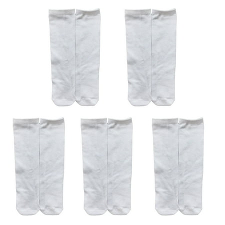 

5 Pairs/set Blank Socks Blank White Sublimation Socks For Teen and Adult