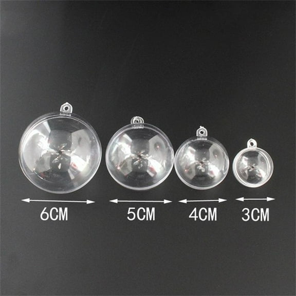 HEALEEP 15Pcs Plastic Transparent Fillable Sphere Hollow Balls For Party Wedding Decor Table Centrepiece