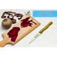 thumbnail image 4 of SMI Olive Wood Handle Paring Knife, 3.1-Inch Stainless Steel Blade | German-Made Fruit Knife, 4 of 5