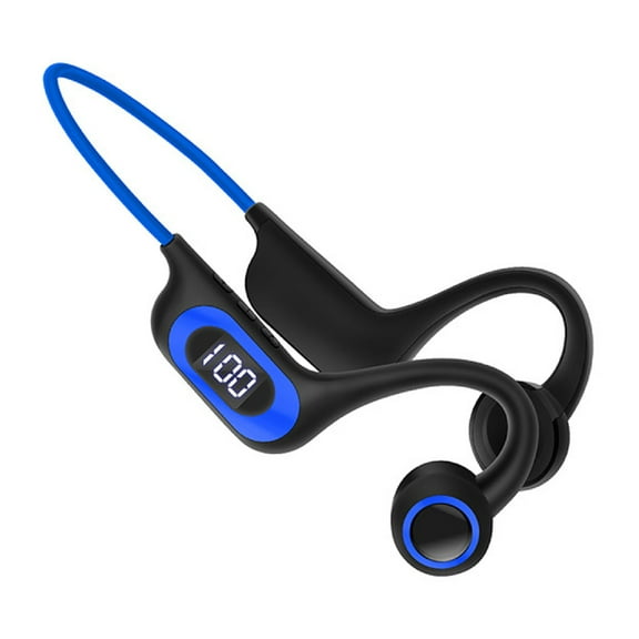 Bone Conduction Headphones, Wireless Bluetooth Sports Headset with Digital Power Display, Open-Ear Design for Running and Fitness