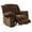 Brown, variant on Microfiber Textured Fabric Glider Reclining Chair, Brown- Saltoro Sherpi