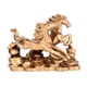 thumbnail image 2 of Bronce Feng Shui Three Galloping Horses Statue Decoración de la mesa del hogar Escultura Riqueza de la del regalo de negocios, 2 of 8
