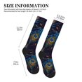 thumbnail image 4 of Sikiie Peacock Feathers 1 Pairs Compression Socks for Men and Women 15-20 mmHg Running Support Socks, 4 of 7
