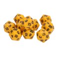 thumbnail image 1 of 10PCS Lightweight and Portable Plastic Polyhedral  Set with Clear Numbers, Durable Material, Great for Role Playing and Table Games, 1 of 7
