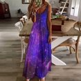 thumbnail image 4 of A Purple And Blue Nebula Sleeveless Dress Dresses Women Summer Women's Summer Clothing, 4 of 9