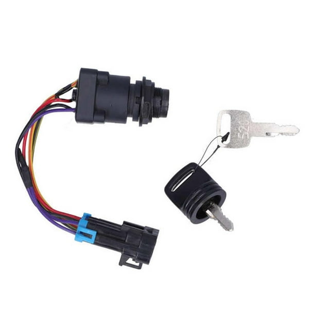Boat Ignition Switch with keys 4 Position for Replaces Parts