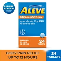 Aleve Back & Muscle Pain Reliever Naproxen Sodium Tablets, 24 Count