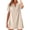 Beige, variant on OSOLU Solid Color Casual Women Dress Short Sleeve Shirt Style With Buttoning For Everyday Wear Spring Summer Season For Relaxing Outings Cute Sundress Dresses For Women 2025 Elegant Classy