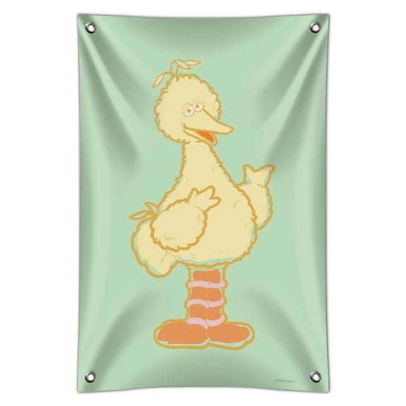 Sesame Street Big Bird Distressed Home Business Office Sign