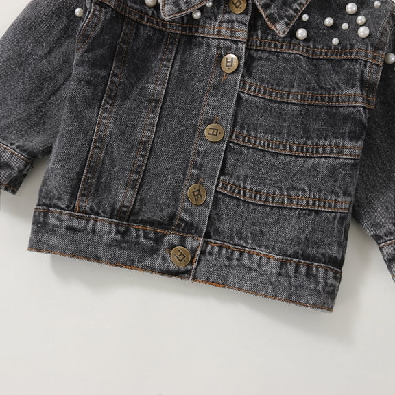 Vedolay Tops 2023 Fall Jackets for Kids Print Zip Up Hooded Long Sleeve Coat,Black 0-6 Months