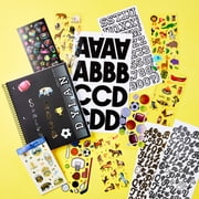 Hello Hobby Multicolor Neon Designer Stickers, 32 Count