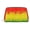 Silver, variant on Travel Makeup Bag Rastafarian Grunge Wide-open PU Leather Cosmetic Toiletry Pouch with Dividers & Zipper for Women Gold