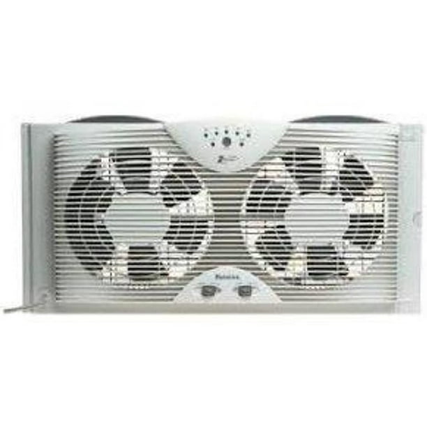 Holmes 2115100 Digital Twin Blade Window Fan White