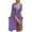 Purple, variant on fatyb Womens Coverup Swimsuit Open Front with Drawstring Long Cardigan Short Sleeve Beach Bikini Cover Up