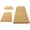 Khaki, variant on Dongrere Solid Color Bathroom Rug Set, 3-Piece Shaggy Fluffy Bath Mats, Non-Slip Area Rug for Bathroom Floor Tub Shower Decor, Brown