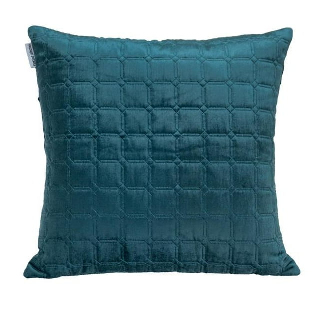HomeRoots 402838 Coussin Décoratif Matelassé Turquoise