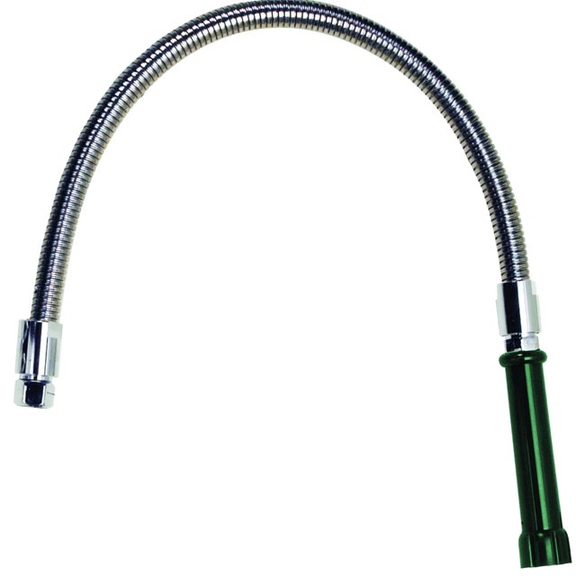 Krowne 21-181L Manguera de preenjuague que ahorra espacio, manguera flexible de acero inoxidable de 24 pulgadas de largo (intercambiable con la mayoría de las marcas)