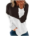 thumbnail image 2 of Babysbule Fall Tops for Women Ladies Round Neck Fashion Casual Long Sleeve Christmas Print Sweatshirt Tops Blouse, 2 of 6