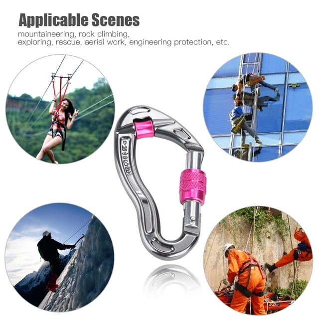 Mousqueton d'Escalade, Mousqueton d'Alpinisme, 25 Kn pour Escalade sur Rocher Alpinisme