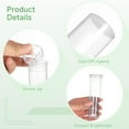 thumbnail image 3 of 50 Pcs Plastic Floral Water Tubes, 60 ml Flower Stem Nutrition Vials, Plant Tubes for Milkweed Cuttings, Plant Branch Vials with Caps, Clear Floral Breeding Tubes for Flower Arrangements, 3 of 6