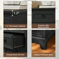 thumbnail image 3 of 5 Drawers Dresser Chests for Bedroom, Vertical Wood Chest of Drawers, Dressers Organizer for Bedroom, Living Room,Hallway, Black, 3 of 6