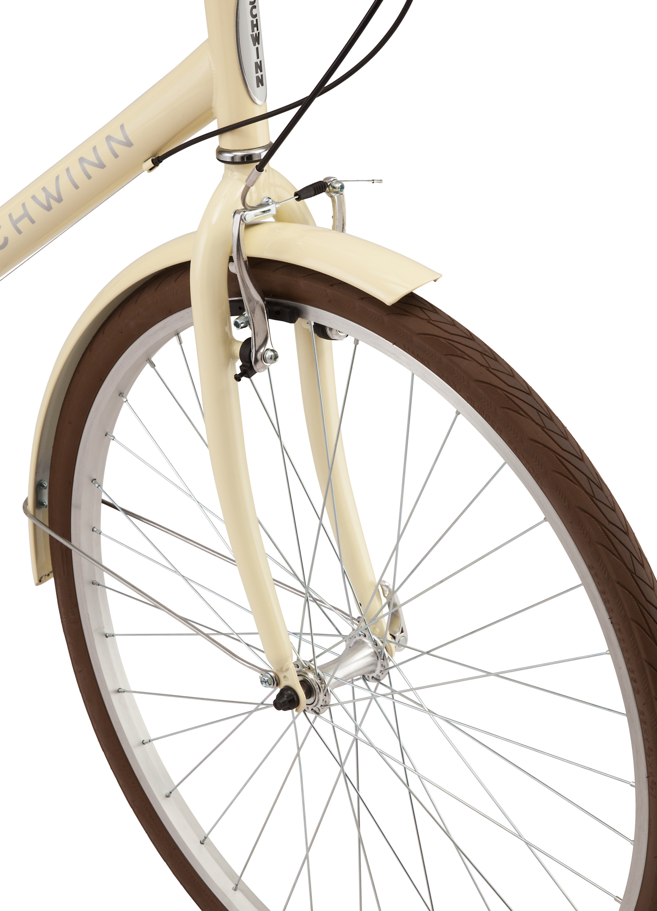 Schwinn Admiral 700c Adult Hybrid Bike, 7 Speed Unisex Bike, Cream - image 5 of 10