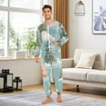 thumbnail image 5 of Christmas Trees on Clouds Snowflakes Christmas Adult's Hoodie Onesie Jumpsuit One-Piece Pajamas with Zipper Unisex for Holiday S, 5 of 7