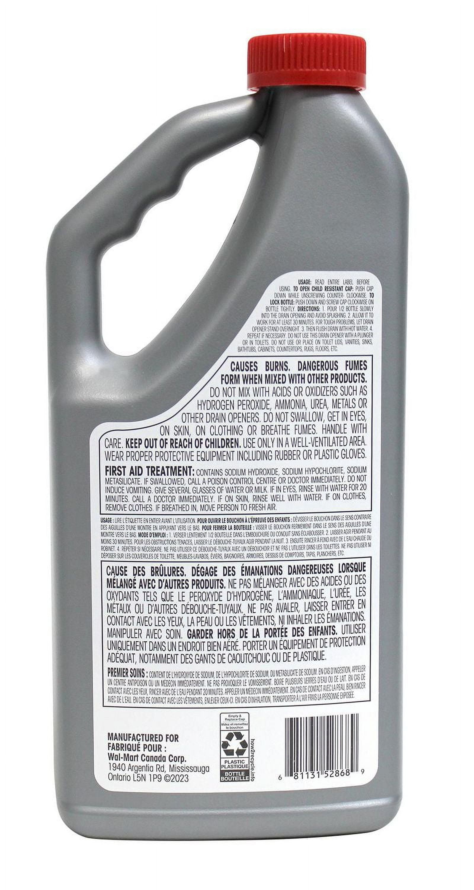 Great Value Drain Opener, 900 mL