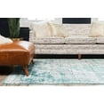 thumbnail image 3 of Unique Loom 3137823 4 x 6 ft. Salle Garnier Sofia Rectangular Rug, Turquoise, 3 of 5