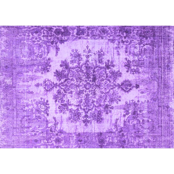 Ahgly Company Indoor Rectangle Persian Purple Traditional Area Rugs, 5' x 7'