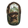 thumbnail image 2 of Kdxio Unisex Jungle Hat Bear Pattern Baseball Cap Unisex Washed Classic Adjustable Hat, 2 of 5